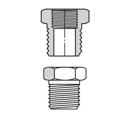 BRONZE PIPE BUSHING 11/4'' X 3/4'' NPT DME eSTORE