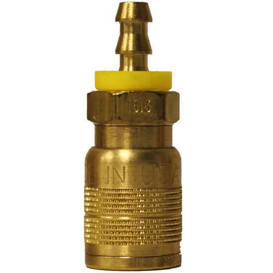 BRASS PUSHLOK AIR COUPLER BODY 1/4'', HOSE ID 3/8'' DME eSTORE