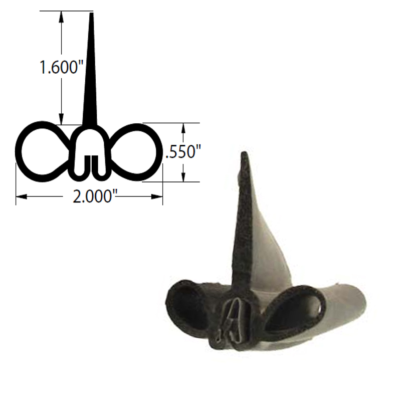 SEAL, DOUBLE BULB WIPER BLACK REV Parts Store