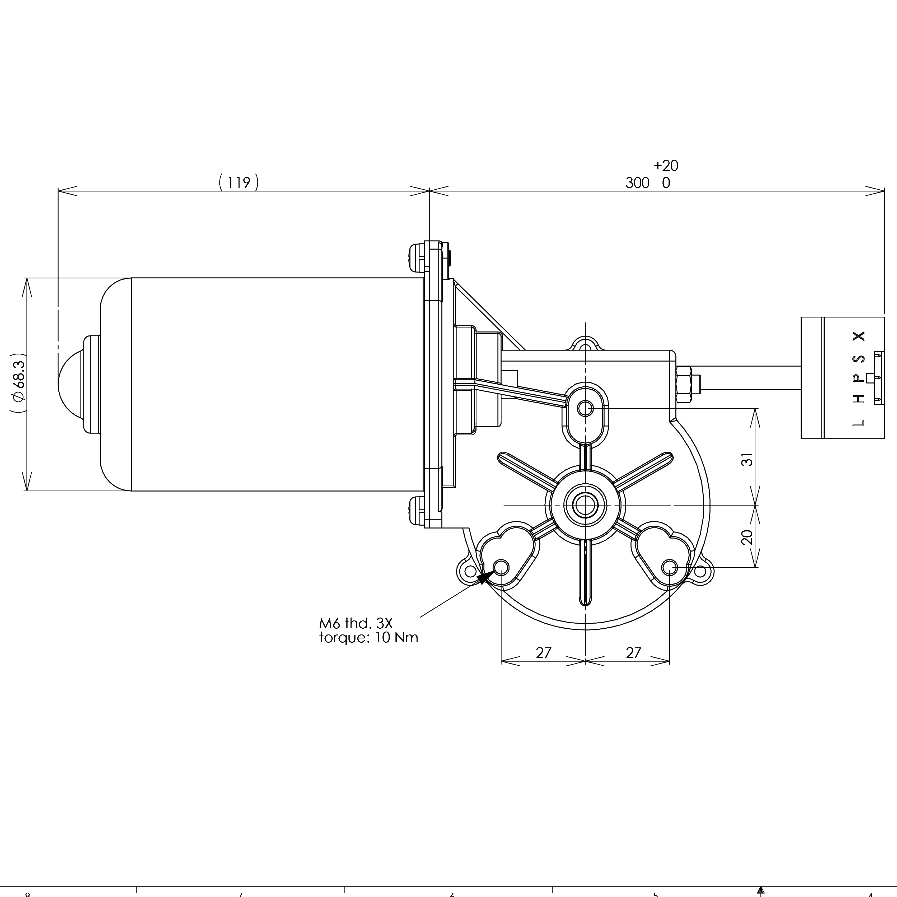 Wiper motor only rev parts store